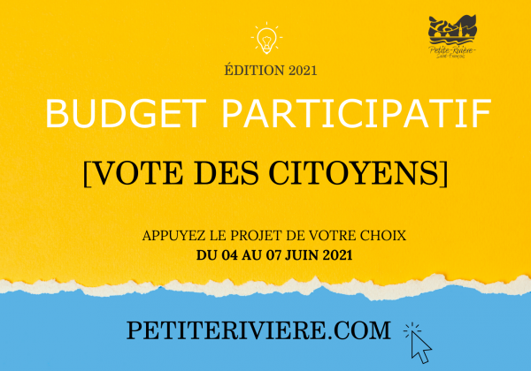 Budget participatif 2021 : Le vote des citoyens débute le 04 juin !