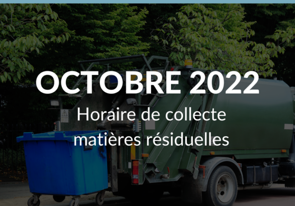 Avis – Respect de l’horaire de collecte (octobre 2022)